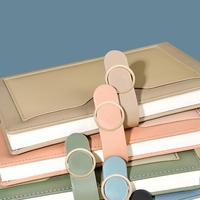 Carnet de planification quotidienne A5 en cuir PU, couverture rigide, 100 feuilles, reliure cousue, pour le bureau et les affaires