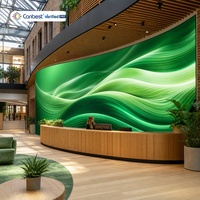 Écran LED flexible d'intérieur CANBEST FL P1.5 P1.8 P2.5, grand écran numérique incurvé pour la publicité dans les centres commerciaux et les atriums