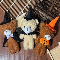 Peluches d'Halloween : Chapeau de Sorcière, Ailes de Chauve-Souris, Citrouilles, Porte-clés en Peluche, Breloques de Sac, Décoration Extérieure