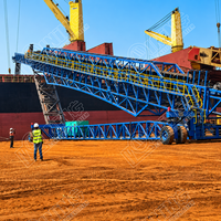 Chargeur de navires continu pour ciment et clinker - Convoyeur de chargement en vrac fermé et écologique avec revêtement anti-corrosion C5-M
