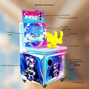 Nouveau jeu d'arcade pour enfants à monnayeur, à deux joueurs, en acrylique métallisé, avec fonctions <span class=keywords><strong>de</strong></span> tir, <span class=keywords><strong>de</strong></span> moto, <span class=keywords><strong>de</strong></span> tir au ballon <span class=keywords><strong>et</strong></span> <span class=keywords><strong>de</strong></span> pêche, parfait pour - Product Image 3
