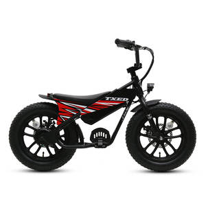 Vélo électrique pour enfants TXED 16 pouces, moteur 250W, cadre imprimé en 3D, 3x2 vitesses, frein à disque, mini modèle, pneu gras, moto pour garçons et filles - Product Image 4