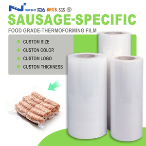 Film thermoscellable transparent personnalisé <span class=keywords><strong>de</strong></span> qualité alimentaire pour viande, fruits <span class=keywords><strong>de</strong></span> mer, saucisses, boulettes <span class=keywords><strong>de</strong></span> poisson, aliments surgelés et sacs pour animaux <span class=keywords><strong>de</strong></span> compagnie - Product Image 1