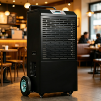 Déshumidificateur portable manuel 158L/J pour buanderie, haute efficacité, en acier inoxydable, gestion de l'humidité 200-260, séchage rapide