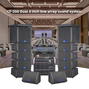 Système de sonorisation professionnel passif CHORDIO CF206 à double haut-parleur de 6 pouces pour les grands concerts en plein air et les spectacles sur scène en direct - Product Image 6
