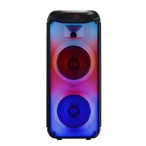 Reproductor de música portátil Altavoces grandes Fiesta de Dj al aire libre Altavoces De Escenario Altavoz de carro doble de 8 pulgadas con micrófono inalámbrico - Product Image 4