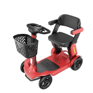 Scooter de mobilité électrique à quatre roues de transformateur de voyage pliable de nouveau style pour que les personnes âgées voyagent commodément - Product Image 1
