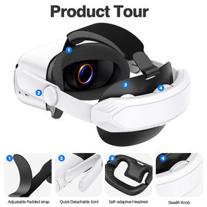 Accessoires de remplacement pour casque VR, coque <span class=keywords><strong>Elite</strong></span>, conception réglable, matériau ABS, léger, 315g, accessoires de jeu - Product Image 5