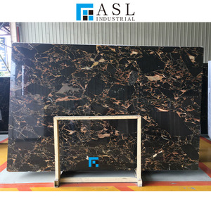 Carreaux de marbre noir de Portoro/Porto d'<span class=keywords><strong>Athènes</strong></span> avec veines dorées/dorées, revêtement mural en marbre brillant noir et or - Product Image 2