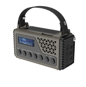 Radio DSP Cầm Tay Khẩn Cấp FM DAB + Tay Quay Bằng Tấm Năng Lượng Mặt Trời Với Pin Dự Phòng 8000 10000MAh, Đèn Pin & Đọc Sách - Product Image 1