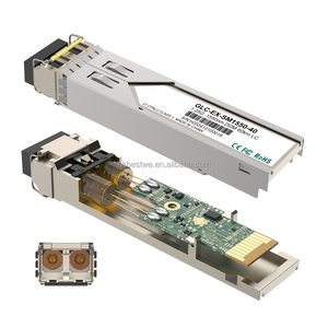 โมดูลใยแก้วนำแสง SMF DX LC SFP โมดูลใยแก้วนำแสง1.25กรัม1550nm 40กม. สำหรับตัวแปลงใยแก้วนำแสง - Product Image 1