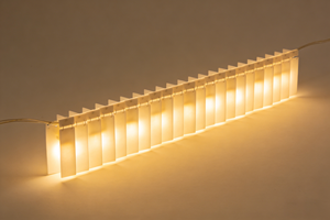 Custom Modern Flowing White Panel Stainless Steel LED Chandelier Linear Pendant <strong>Light</strong> Dimmable Hotel Restaurant Ceiling Lighting - Product Image 4
