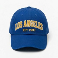 Casquette de baseball vintage en denim délavé 100 % coton à 6 panneaux, ajustable, motif lettres sportif, chapeau de soleil d'extérieur unisexe