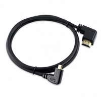 Câble 1m-3m à angle de 90 degrés, triple blindage, gaine PVC, 4K/60Hz pour projecteur HDTV, caméra, ordinateur - En stock