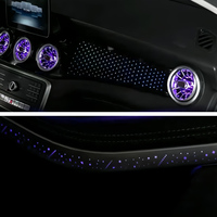 Kit de Iluminación Ambiental Dinámica Rainbow Symphony de 34 Luces para Benz GLA CLA W117 W156 2013-2019, con Control por Smartphone, Plug & Play