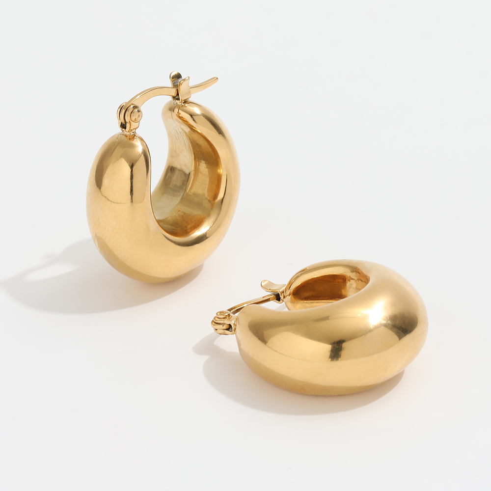 24k gold hoop earrings