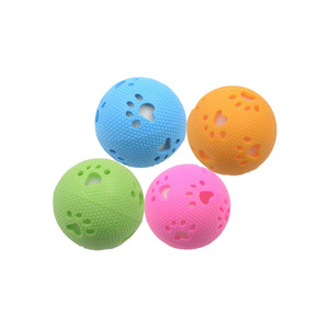 Wholesale Custom Eco-Friendly Rubber Shiny Luminous Pet Paw Interactive Training <b>Ball</b> Toys for <b>Dogs</b> Squeaky Indoor/Outdoor Use - Product Image 2