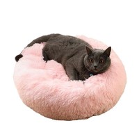Lit en peluche orthopédique pour chien et chat, literie épaisse en fausse fourrure pour petits et moyens animaux de compagnie, isolation thermique, tapis de lit antidérapant pour sommeil profond