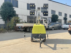 Torre de luz móvil de fábrica de 7m Torre de luz de <span class=keywords><strong>faro</strong></span> montada en remolque portátil con suministro diésel LED para exteriores a la venta - Product Image 5