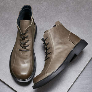 Zapatos de Hombre de Último Modelo, de Cuero, Punta Redonda, Hechos a Mano, Impermeables, para Bodas, Otoño, Ocasiones Formales - Product Image 4