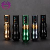 Machine à tatouer sans fil FK 4.0mm 12V avec batterie amovible, 2 batteries, connecteur RCA pour artiste