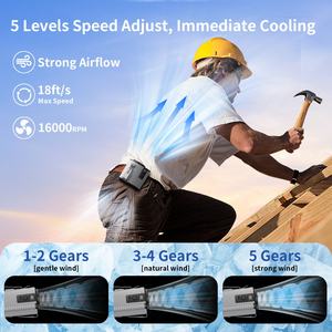 Ventilador Portátil Socool con Batería de 4000 mAh, Control Remoto, Mini Ventilador USB Eléctrico para Exteriores, Camping, Cuello, Cintura, Coche - Product Image 2