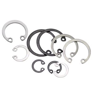 Fabrika Tedarikli DIN 471 Paslanmaz/Karbon Çelik M3-M9 C Tipi Kelepçe Halkaları Dış Tip Kelepçe Halkaları Özel Boyut İngiliz Ölçüleri - Product Image 1