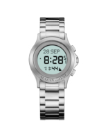 Nouvelle montre pour homme en acier inoxydable musulmane avec boussole Qibla, alarme Adhan, calendrier Hijri, montre islamique, montre homme