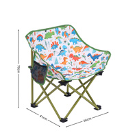 Chaise de camping portable ultralégère en gros, chaise de camping pliable robuste de type mini-lune rétractable