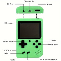 Console de jeu portable 400 en 1, jeux classiques, écran IPS, console de jeu rétro arcade, cadeau pour enfant, enfance