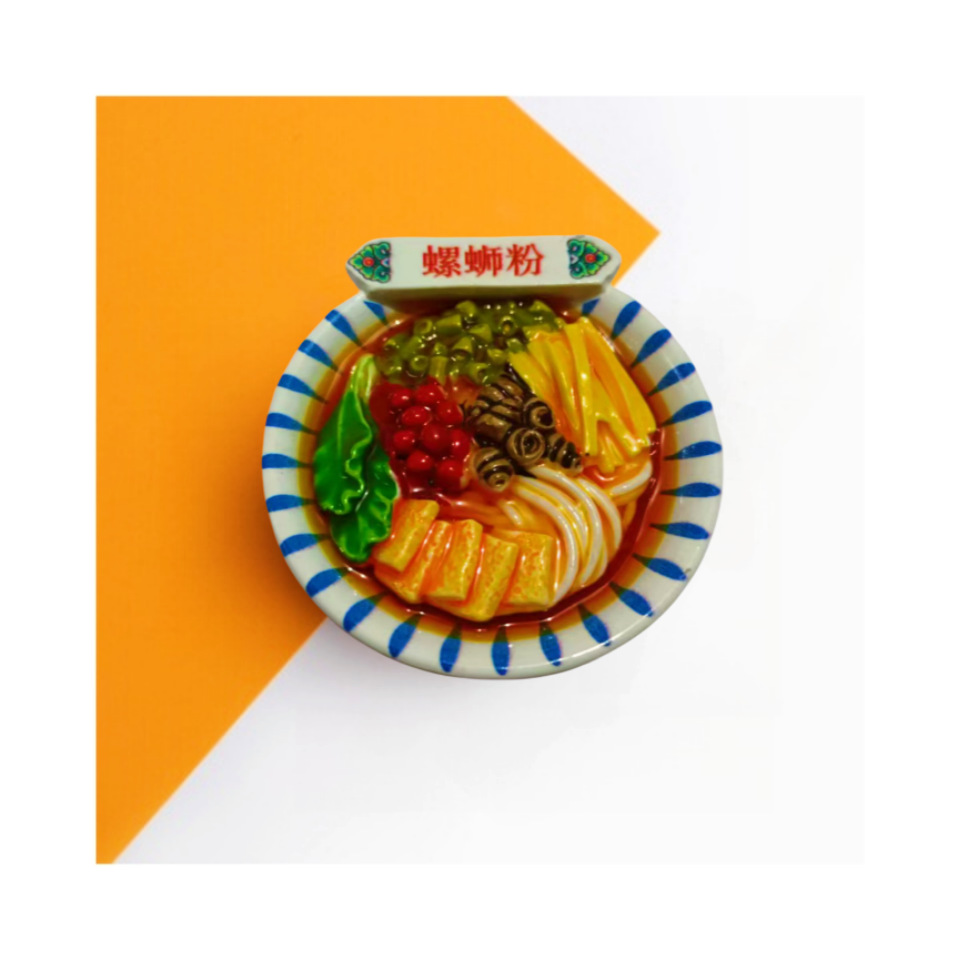 Imán de nevera gourmet - fideos de caracol c