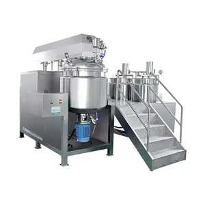 GYE Vacuum mixer Homogenizer 100L/200L/500L Mixing cheese cream Machine Vacuum Emulsifying Machine emulsifying machine mixer