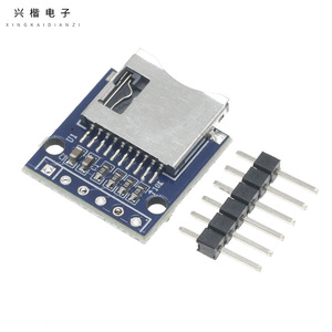 Módulo de tarjeta Mini SD, lector de tarjetas Micro SD Tf, interfaz externa de un solo slot, material plástico - Product Image 1