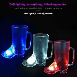 Jarra de Cerveza Luminosa LED con Forma de Zapato para Festivales, Fiestas, Eventos y Bares P.S. Material para Interiores/Exteriores para Jóvenes, para Uso Transfronterizo - Product Image 2