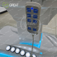 Tables de massage japonaises extra larges ajustables électriques à distance thermique automatique intelligente pour salon de beauté du visage