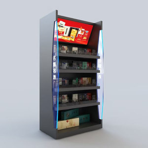 Tùy chỉnh hiện Đại siêu thị kệ với <span class=keywords><strong>LED</strong></span> chiếu sáng hiển thị tủ có thể điều chỉnh có thể tháo rời cho Bán Lẻ Thuốc Lá bán hàng - Product Image 3