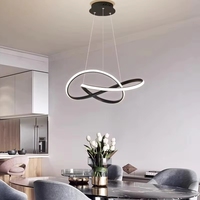 Luminaires suspendus circulaires LED modernes pour salle à manger, éclairage de cuisine, lustre décoratif, lampe de barre intérieure, luminaire suspendu