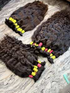 Cheveux naturels bruts d'Inde du Sud, longs et foncés, pour extensions, perruques et tresses de qualité supérieure, usage professionnel en salon de beauté - Product Image 2