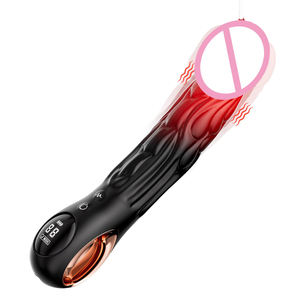 Ejderha fantezi titreşimli yapay penis vajinal klitoral stimülatör LED ekran G Spot erkek ve kadın için gerçekçi yapay penis vibratör - Product Image 1