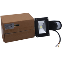 Lampu dinding keamanan luar ruangan, PIR Sensor gerak lampu sorot surya untuk jalan taman ROHS GS bersertifikat 6500K 6000K COB SMD