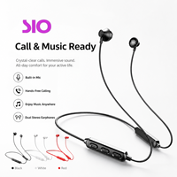 Auriculares Inalámbricos Estéreo Duales con Banda para el Cuello y Chip JieLi, Auriculares Deportivos para Correr al Aire Libre, Auriculares con Ajuste Cómodo