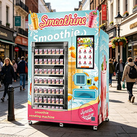 Máquina Expendedora de Smoothies Inteligente YISO 24, Autoservicio, Sin Supervisión, 110-240V, Pantalla de 21.5 Pulgadas, para Interiores y Exteriores