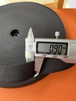 Bande élastique tricotée noire et blanche de 1 cm, 1,5 cm, 2 cm, 2,5 cm, 3 cm, 4 cm, 5 cm de large pour ceinture, bande de maintien ou bande de fixation