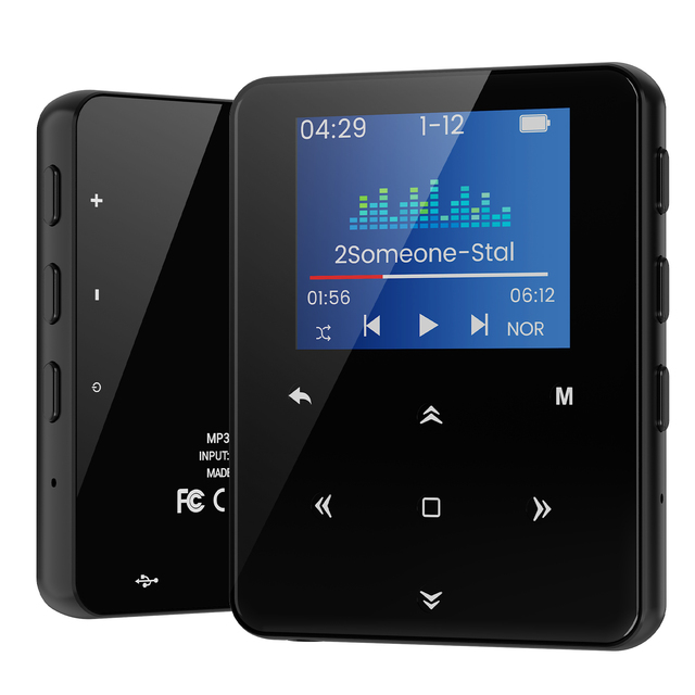 MP3 Player with for Portable Built-in Speaker Touch Button Control Type C Charging Port 64GB Zinc Alloy OEM/ODM