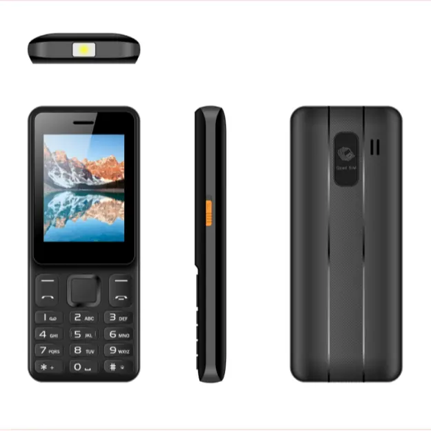 Telefones celulares gsm 2.4 polegadas 4, cartão sim 4, standby, teclado regular, 2g, barra, suporte do telefone, oem mm