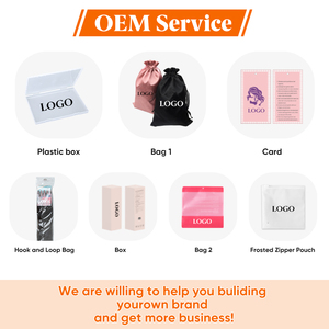 Bán buôn nhãn hiệu riêng lượn sóng vô hình dây tổng hợp phần mở rộng tóc cho phụ nữ Blonde màu dài hairpieces - Product Image 5