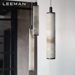Lámpara <span class=keywords><strong>Colgante</strong></span> Cilíndrica Minimalista <span class=keywords><strong>de</strong></span> Alabastro, Pequeña y Larga, en Bronce y Mármol, para Dormitorio, Isla <span class=keywords><strong>de</strong></span> Cocina, Mesa <span class=keywords><strong>de</strong></span> Comedor - Product Image 5
