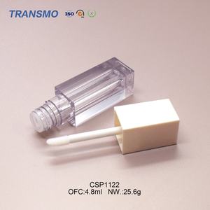 Nouveau tube de maquillage en plastique de 4,8 ml, conteneur vide pour gloss et correcteur, flacon carré pour blush avec pinceau carré, directement du fabricant - Product Image 6