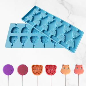 Lot de Moules à Bonbons en Silicone 3D à 12 Cavités, Outils de Pâtisserie Maison DIY, Moule Patte de <span class=keywords><strong>Chat</strong></span>, Sucette, Bâtonnet Fromage pour Chocolat et Gelée - Product Image 2