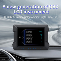 WiiYii Nouveau Compteur OBD2 GPS LCD Outils de Diagnostic Automobile avec Affichage Tête Haute (HUD) et Jauge OBD2 P22 pour Voiture